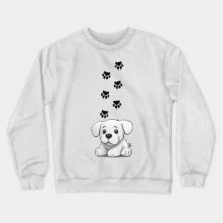 dog paws Crewneck Sweatshirt